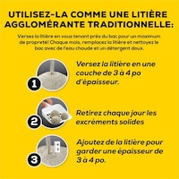 Litière pour chats multichat TidyCats PoidsPlume 4 en 1, 5,44 kg Composite_or_Mixed