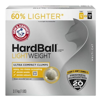 Litière agglomérante pour chats Poids Plume Arm & Hammer HardBall, 3,17 kg