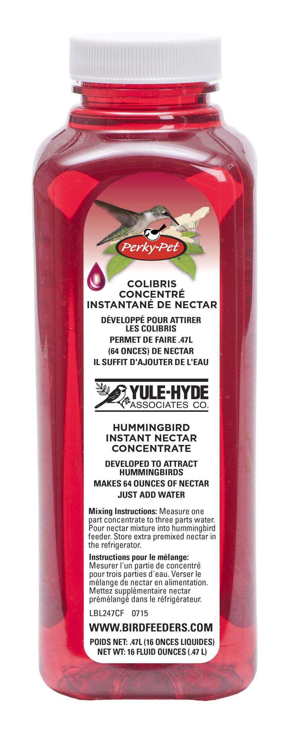 Perky Pet Instant Powder Hummingbird Nectar Concentrate, 473-mL, Red Front_Flat