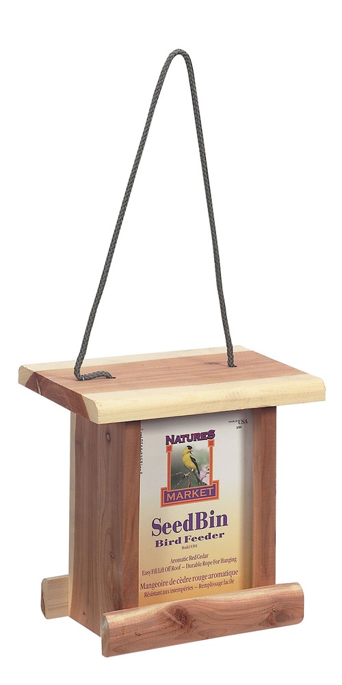 Seedbin Style Cedar Bird Feeder Canadian Tire
