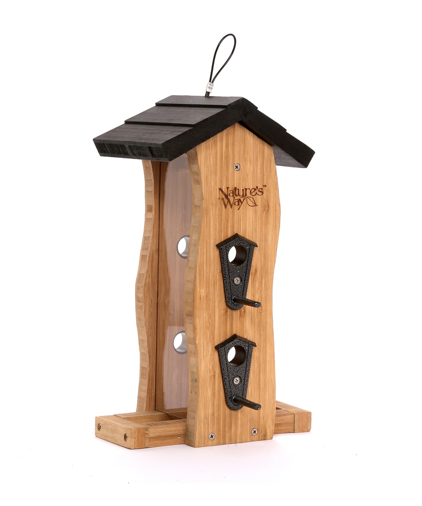 Nature's Way Bamboo Vertical Wave Bird Feeder Canadian Tire