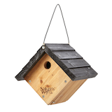 Cabane à oiseaux à toit courbé