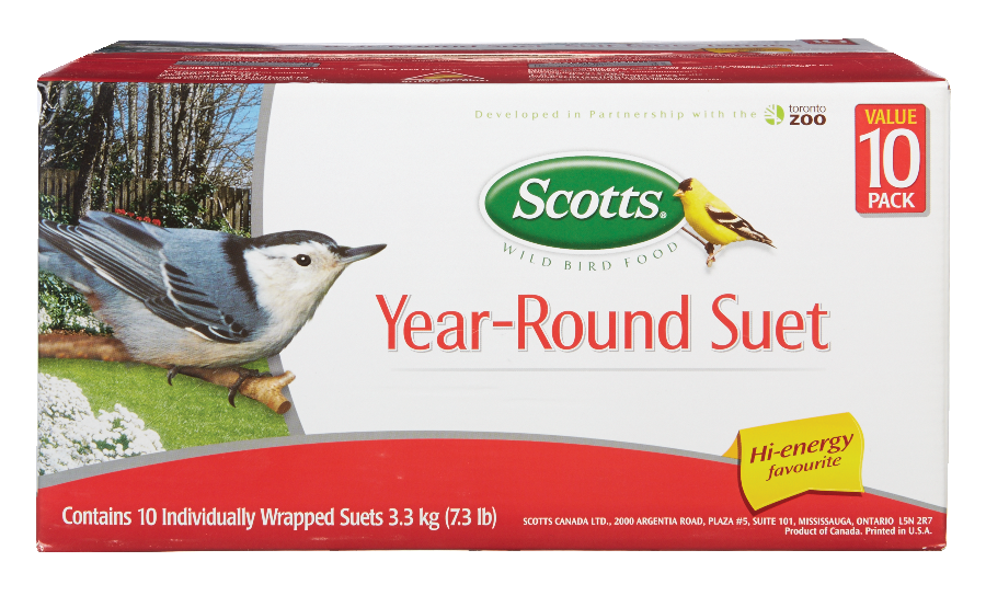 Scotts YearRound High Energy Suet Wild Bird Food, 3kg, 10pk