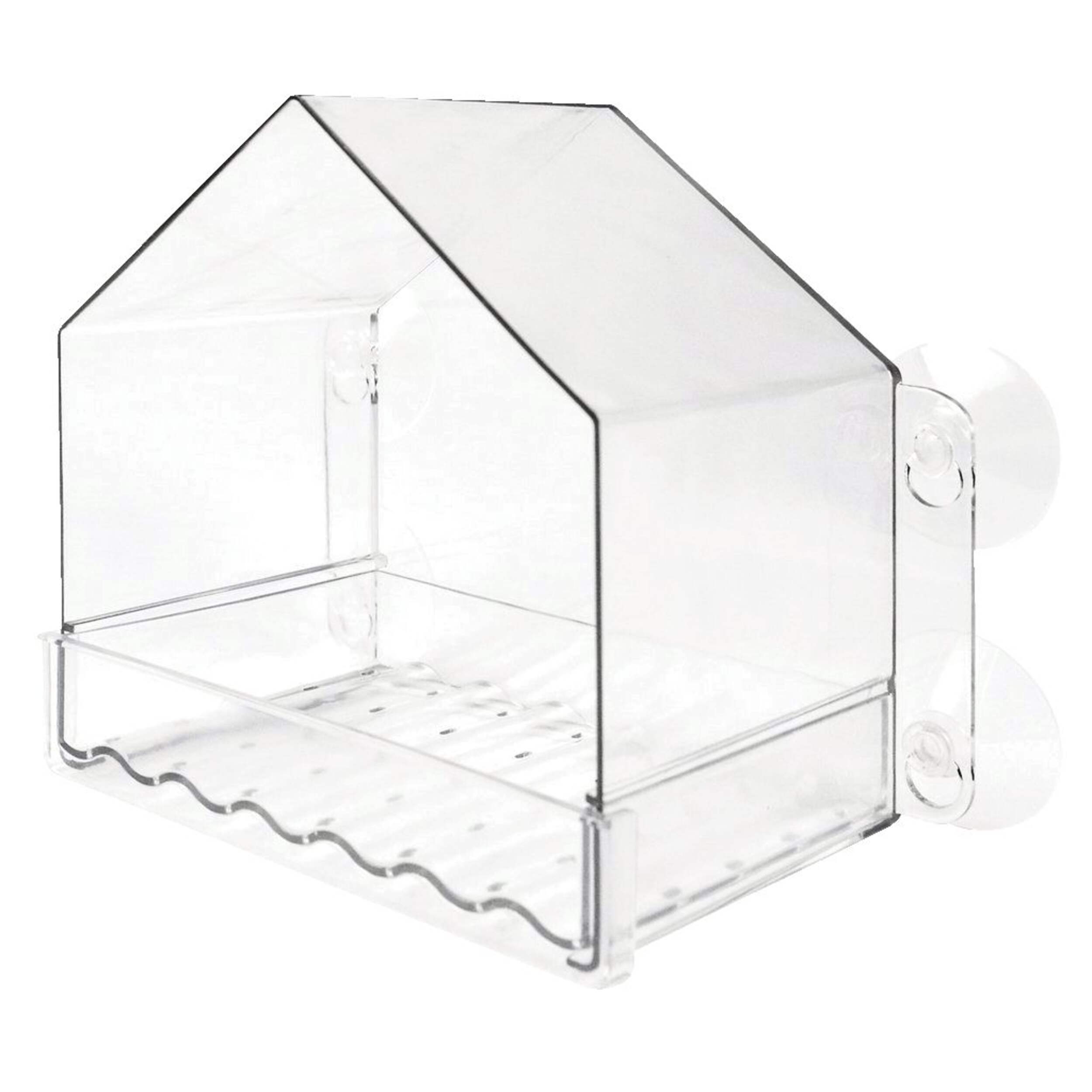 Nature's Way Clear View Window Bird Feeder Front_Three_Fourths_Angled_Left