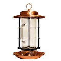 Panacea  Metal Copper Combo Hopper & Seed Scoop Feeder