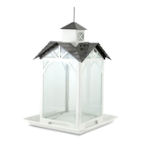Panacea Modern Farmhouse Glass Stable Bird Feeder Front_Angled_Right