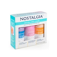 Soie de sucre pour barbe à papa, raisin, gomme à bulles rose, orange, paq. 3