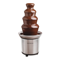 Fontaine à fondue en forme de bonbons au chocolat, 4 niveaux, 2 lb, acier inoxydable