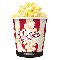 Seau à maïs soufflé réutilisable, 4 pte