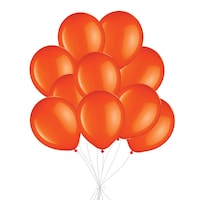 Bouquet de ballons en latex ronds, orange, paq. 10, gonflage à l¿hélium et ruban inclus pour anniversaire/occasion spéciale