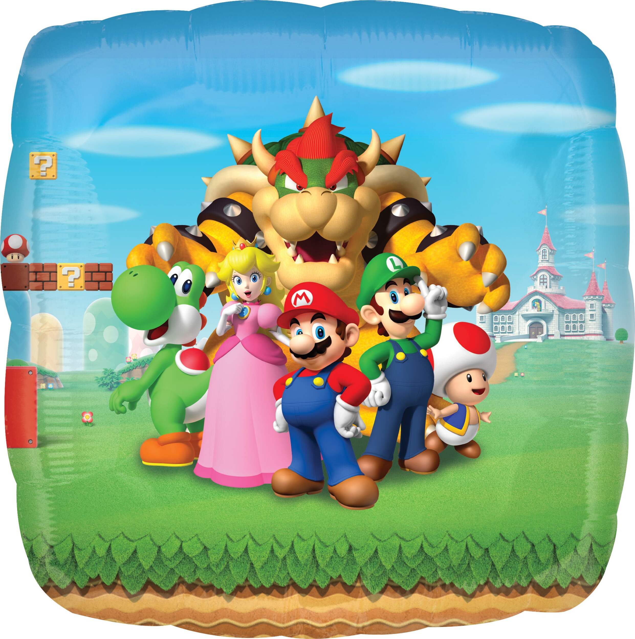 Mario Brothers Jumbo Balloon, 28-in Front_Flat