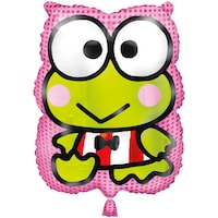 Keroppi Supershape Inflatable Foil Balloon, 16-in, Helium Inflation Included for Hello Kitty Birthday Party Front_Flat