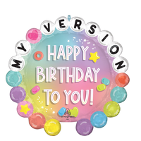 Ballon d'amitié de forme extraordinaire Happy Birthday to You