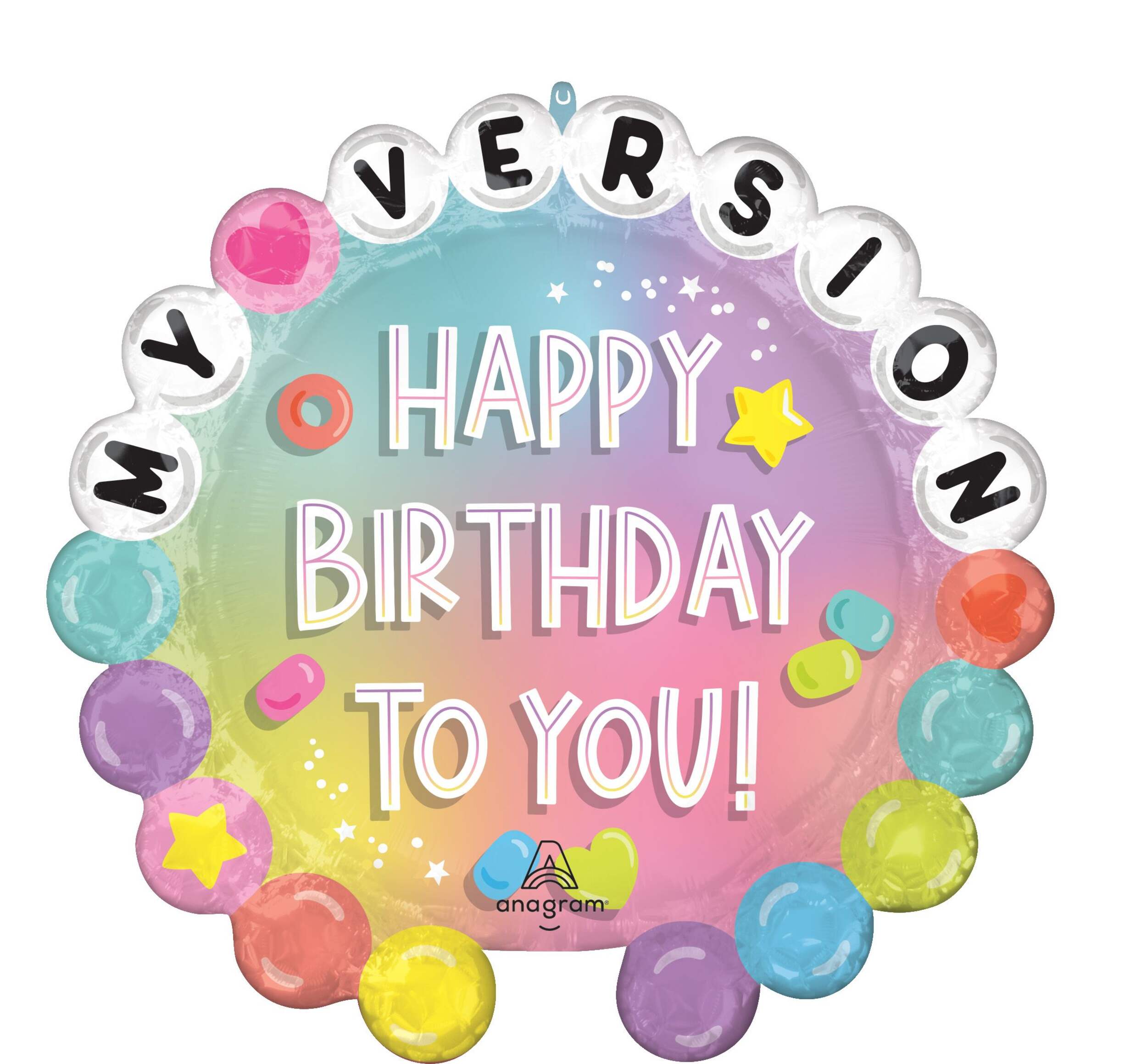 Friendship Supershape 'Happy Birthday To You' Balloon Front_Flat