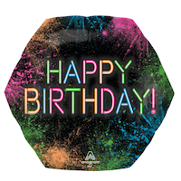 Ballon Supershape, Let's Glow Crazy Front_Flat