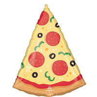 Ballon Supershape, soirée pizza Front_Flat