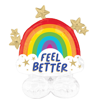 Feel Better Mid-Size Airloonz Air-Filled Balloon, Multicoloured, 30 x 30 x 28-in