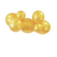 PartyAire Reusable Linked Inflatable PVC Balloon Garland, Goldie, Air-Filled