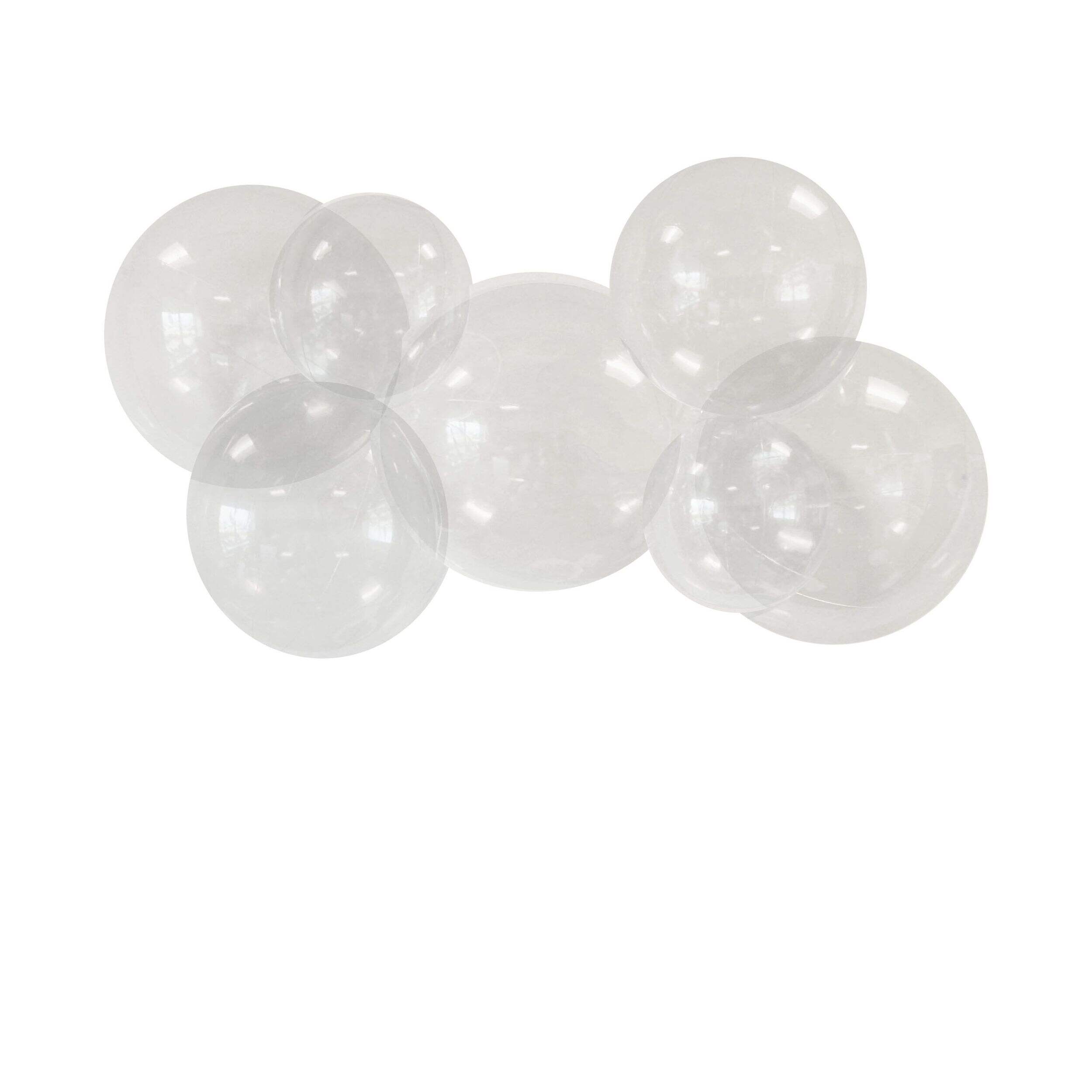 PartyAire Reusable Linked Inflatable PVC Balloon Garland, Bubble, Air-Filled Front_Flat