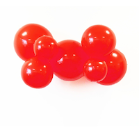 Ballons en PVC gonflables reliés et réutilisables PartyAire, chili rouge, gonflé à l'air