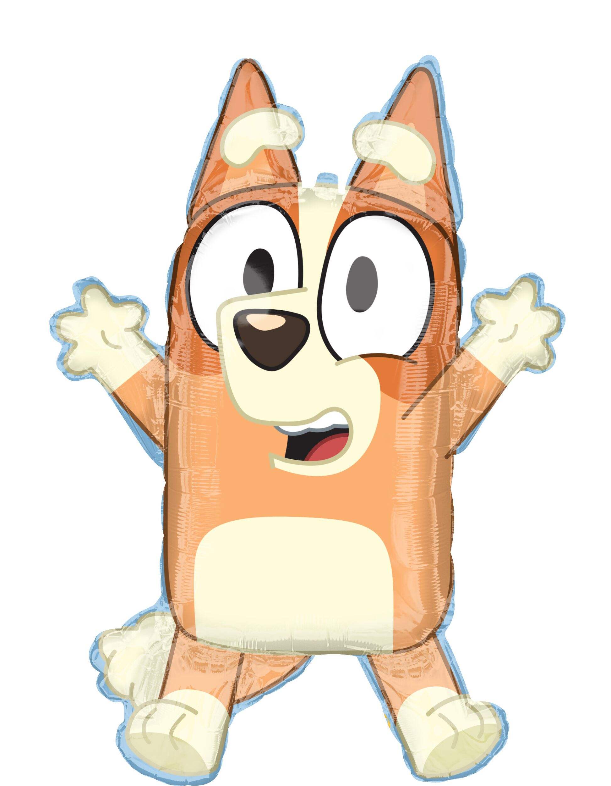 Anagram Bluey Bingo 32-in Foil Luxe Supershape Balloon Front_Flat