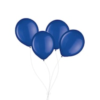 Bouquet de ballons en latex ronds, bleu royal, paq. 4, gonflage à l¿hélium et ruban inclus pour anniversaire/occasion spéciale
