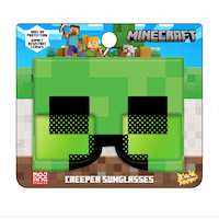 Lunettes de soleil Sunstaches Minecraft Creeper Front_Flat