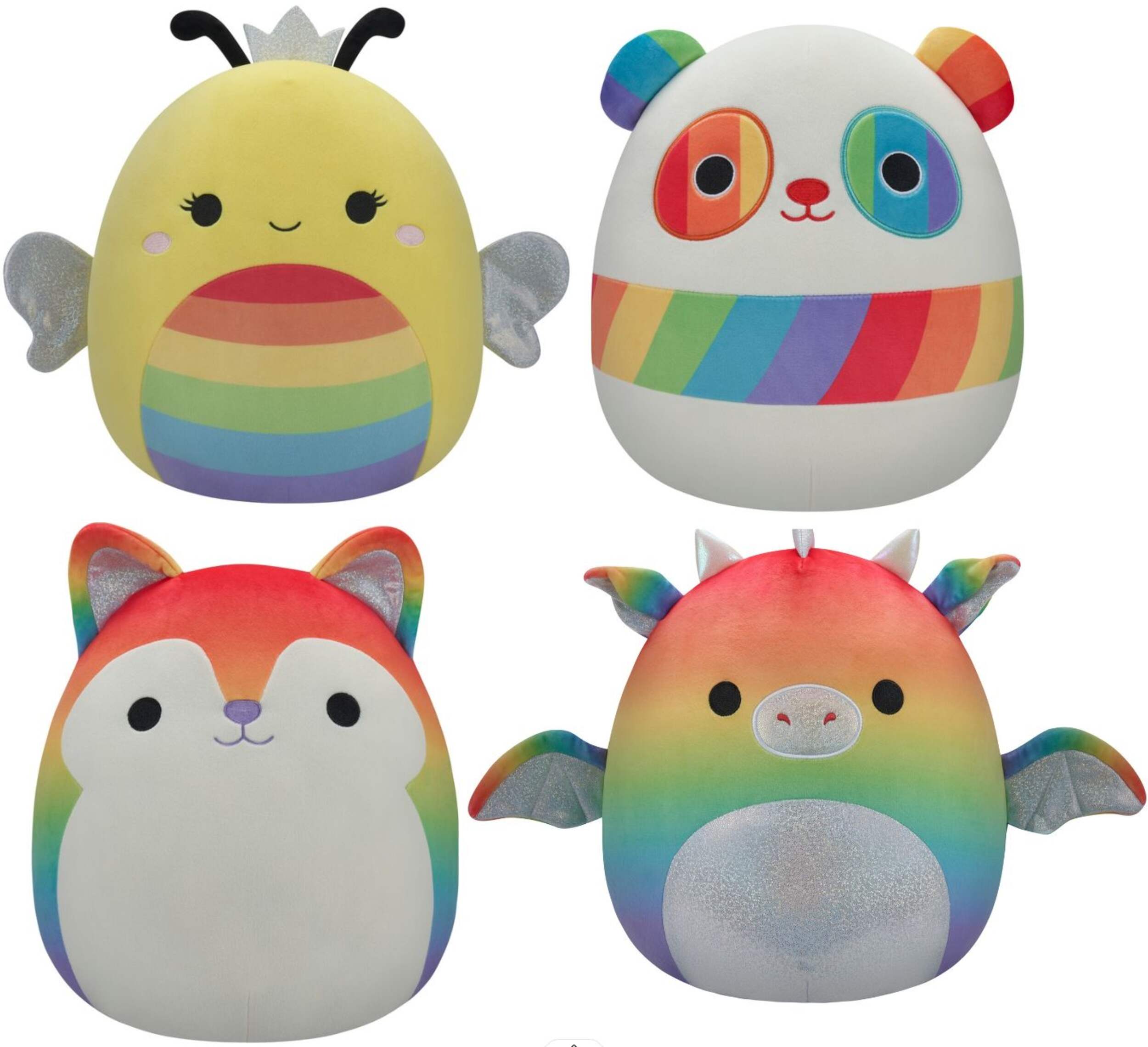 Jouets en peluche Squishmallows de la Fierté, variés Front_Flat