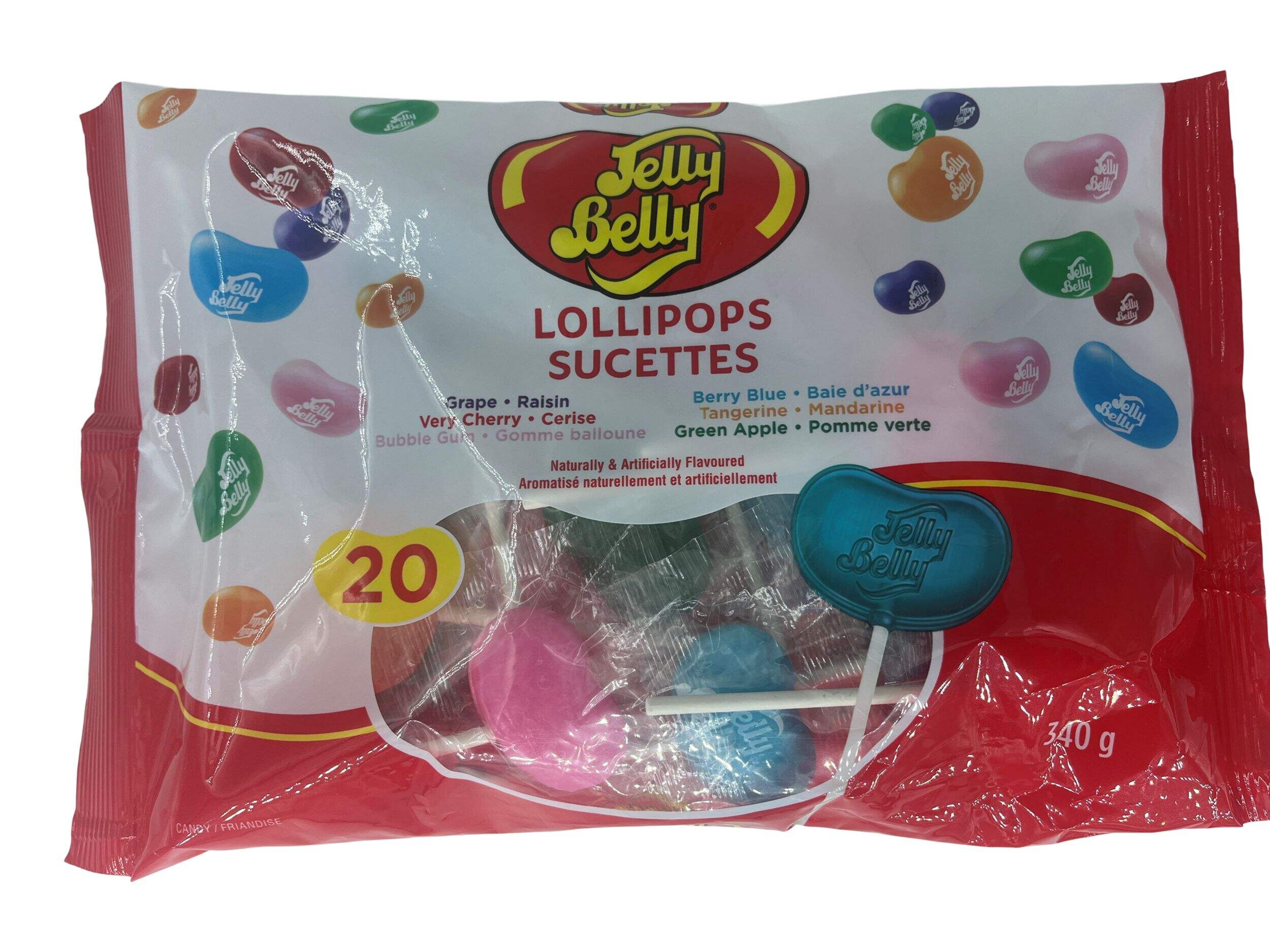 Jelly Belly Jelly Bean Flavoured Lollipops, 6 Assorted Jelly Belly ...