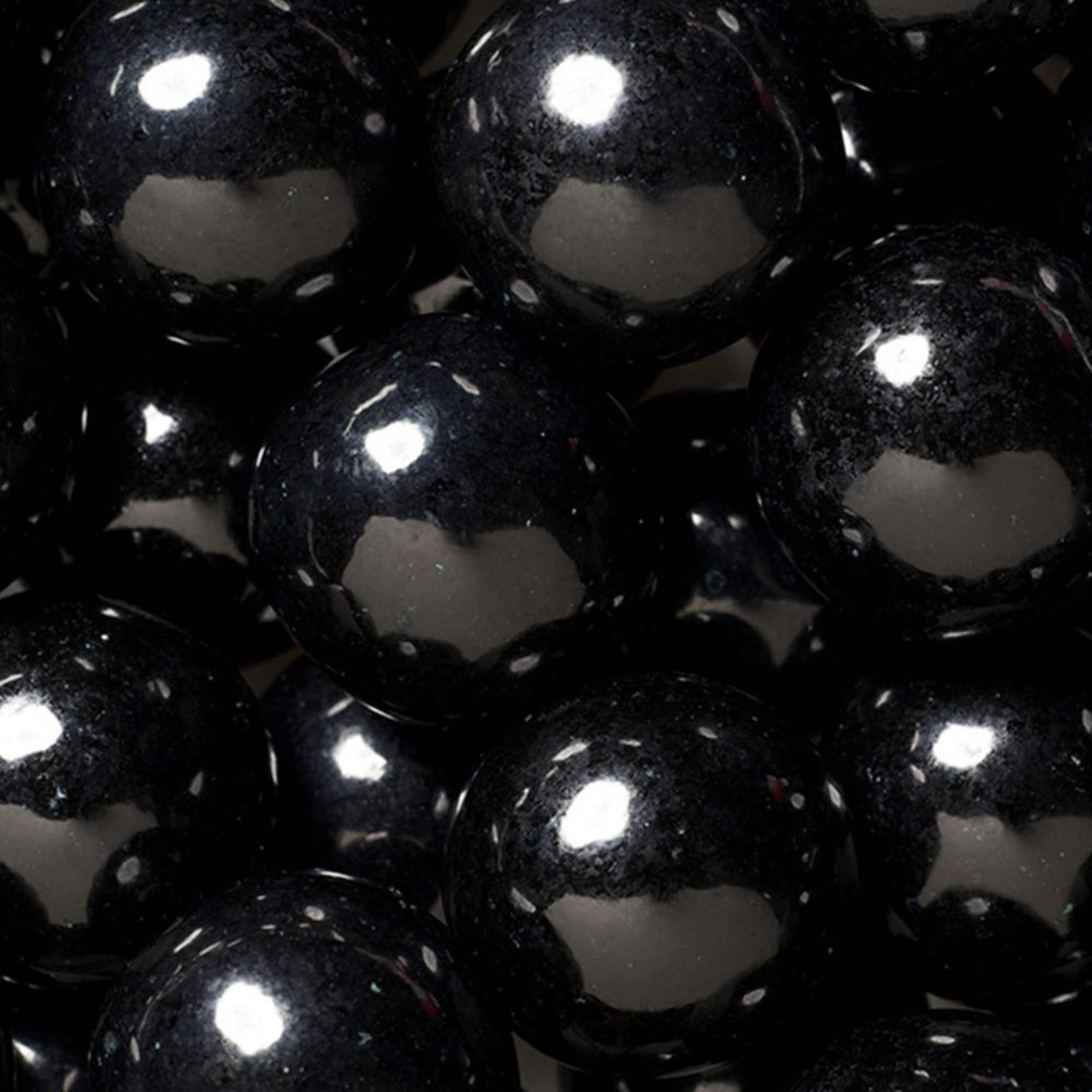 Just Candy Black Gumballs, 396-g CloseUp