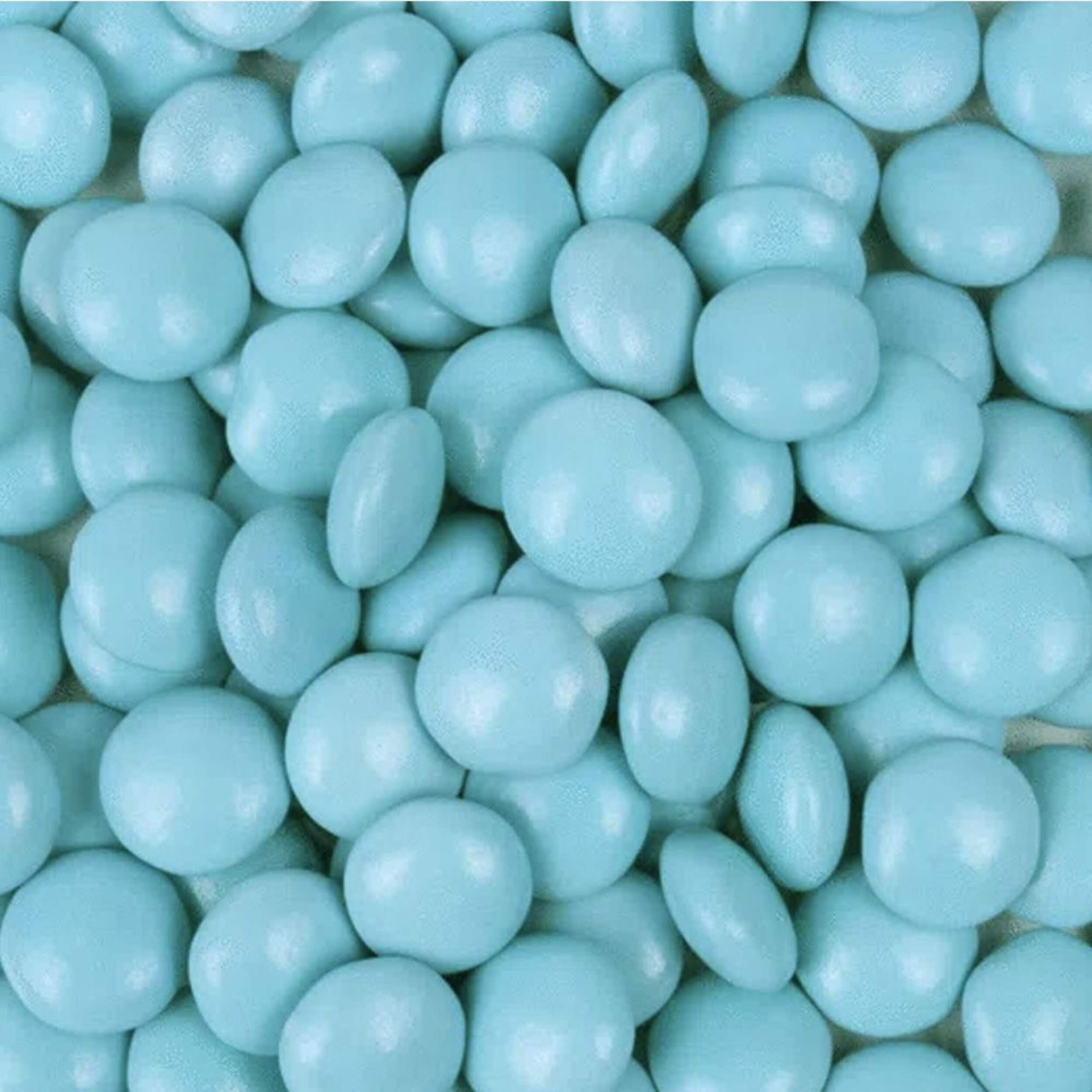 Light Blue Milk Chocolate Flavoured  Candy Coated Gems, 340-g CloseUp