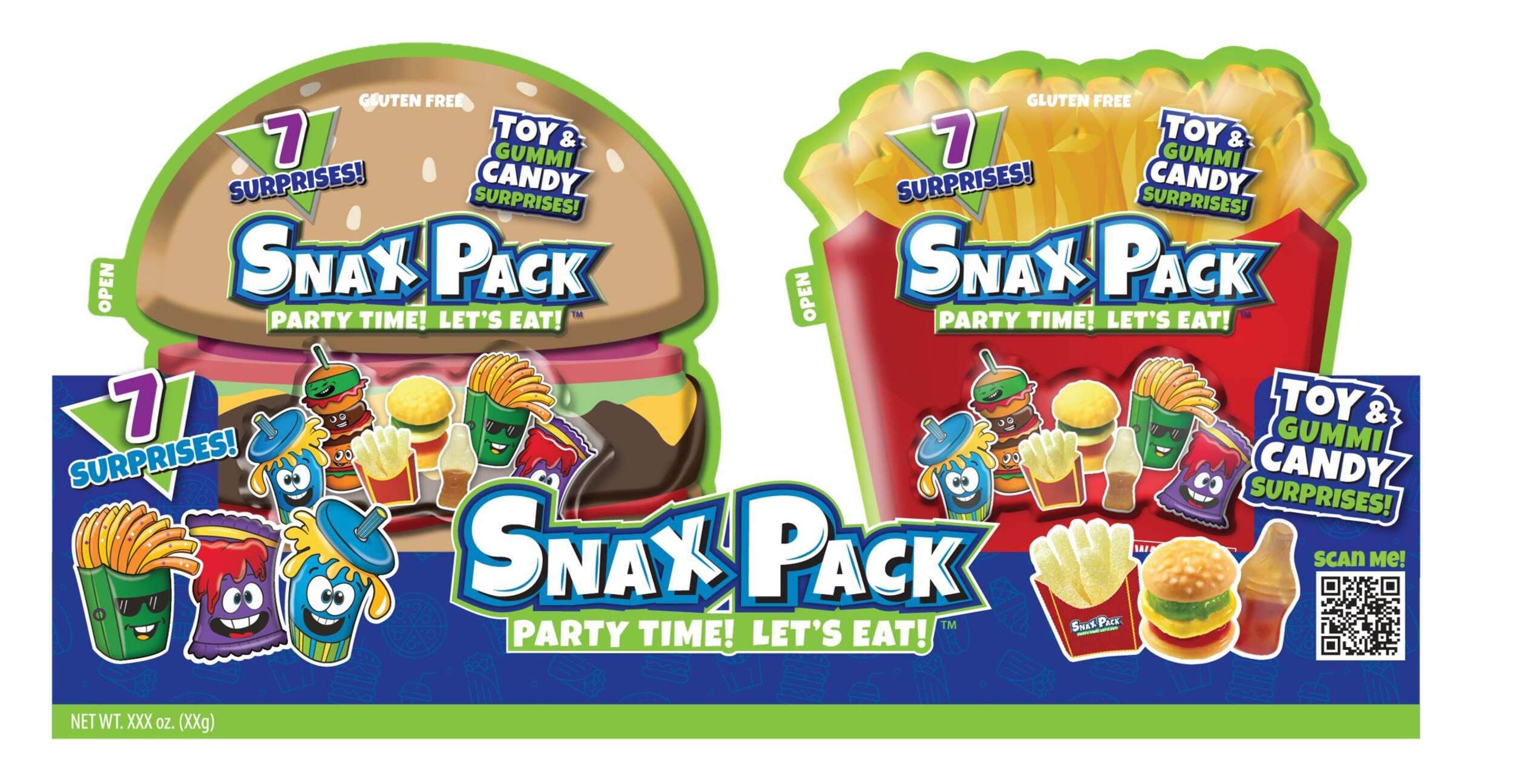 Snax Pack Toy & Gummy Candy Surprise, 20-g, Peanut Free Gummy Candies Front_Flat