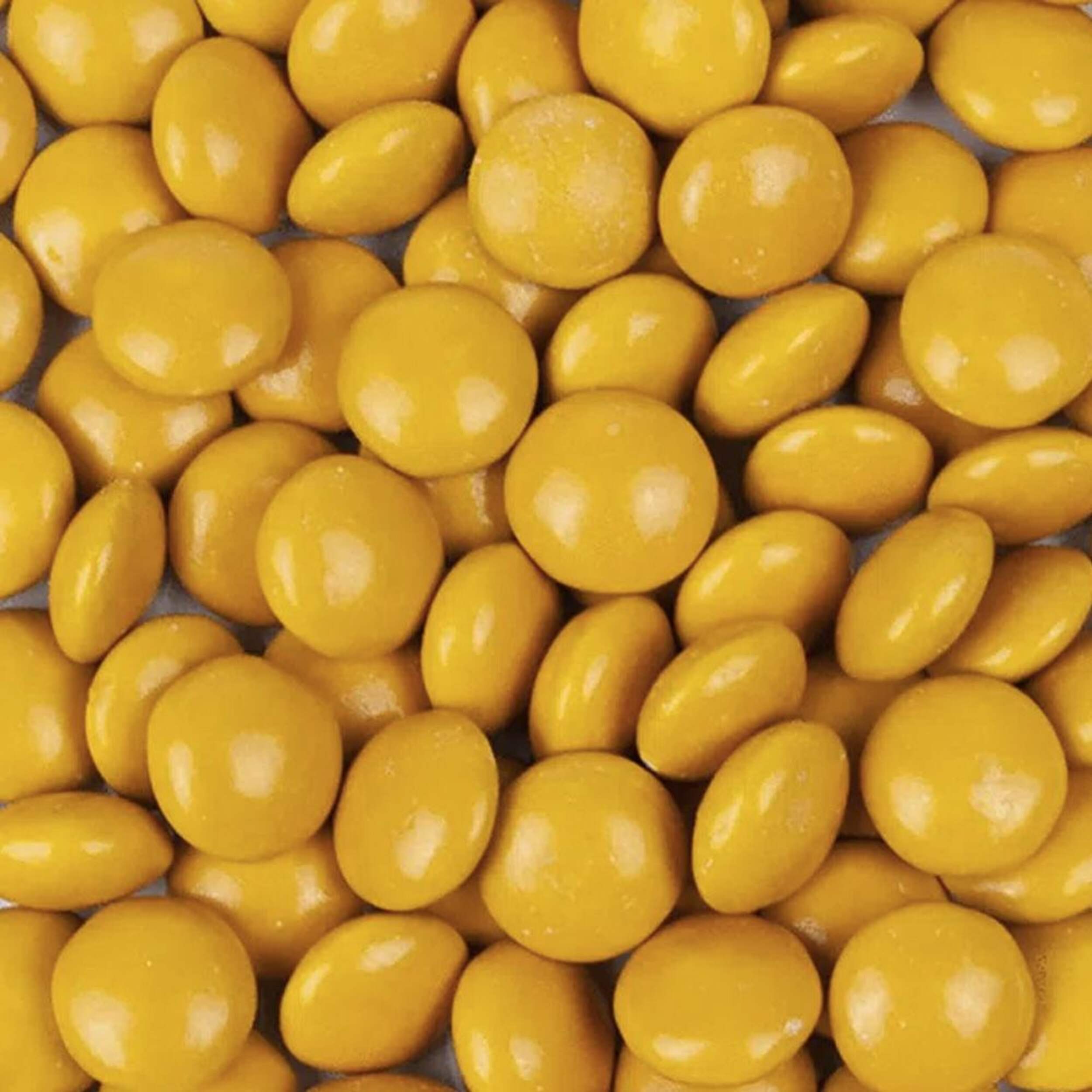 Yellow Milk Chocolate Flavoured  Candy Coated Gems, 340-g CloseUp