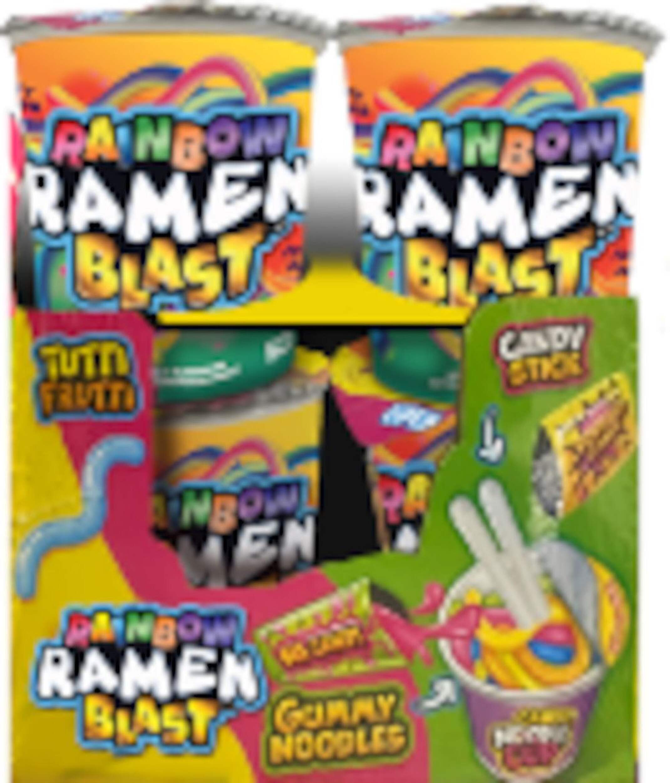Rainbow Ramen Blast Gummy Noodles Candy, 53-g Front_Flat