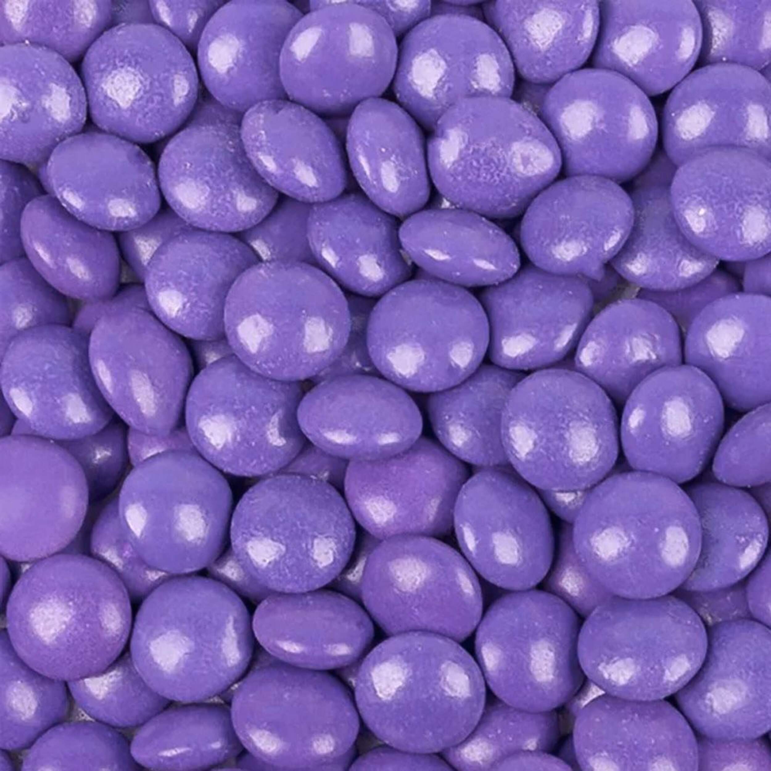 Perles de chocolat au lait enrobées d'une coquille en bonbon, mauve, 340 g CloseUp