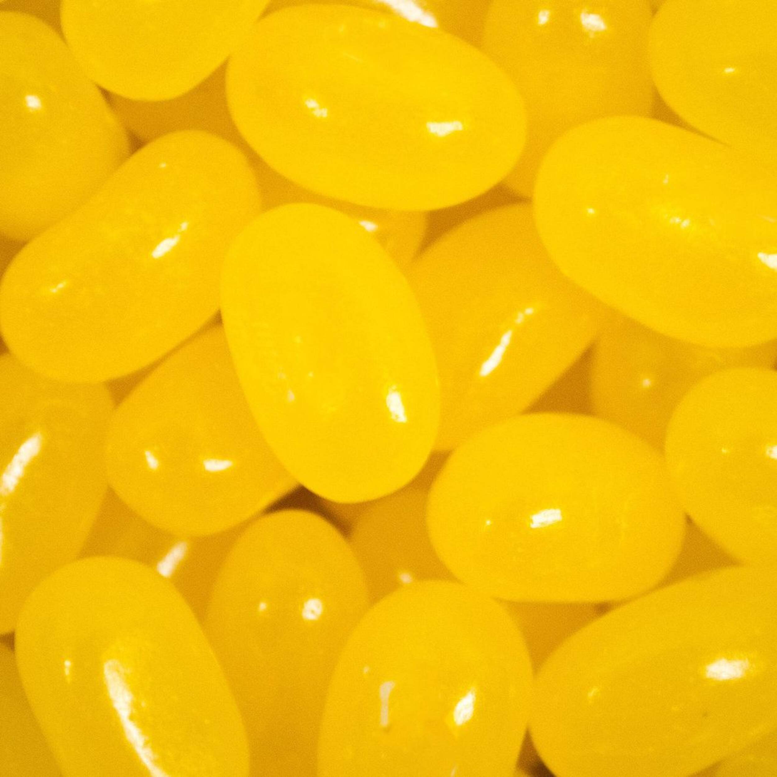 Yellow Jelly Beans Candy, 454-g CloseUp