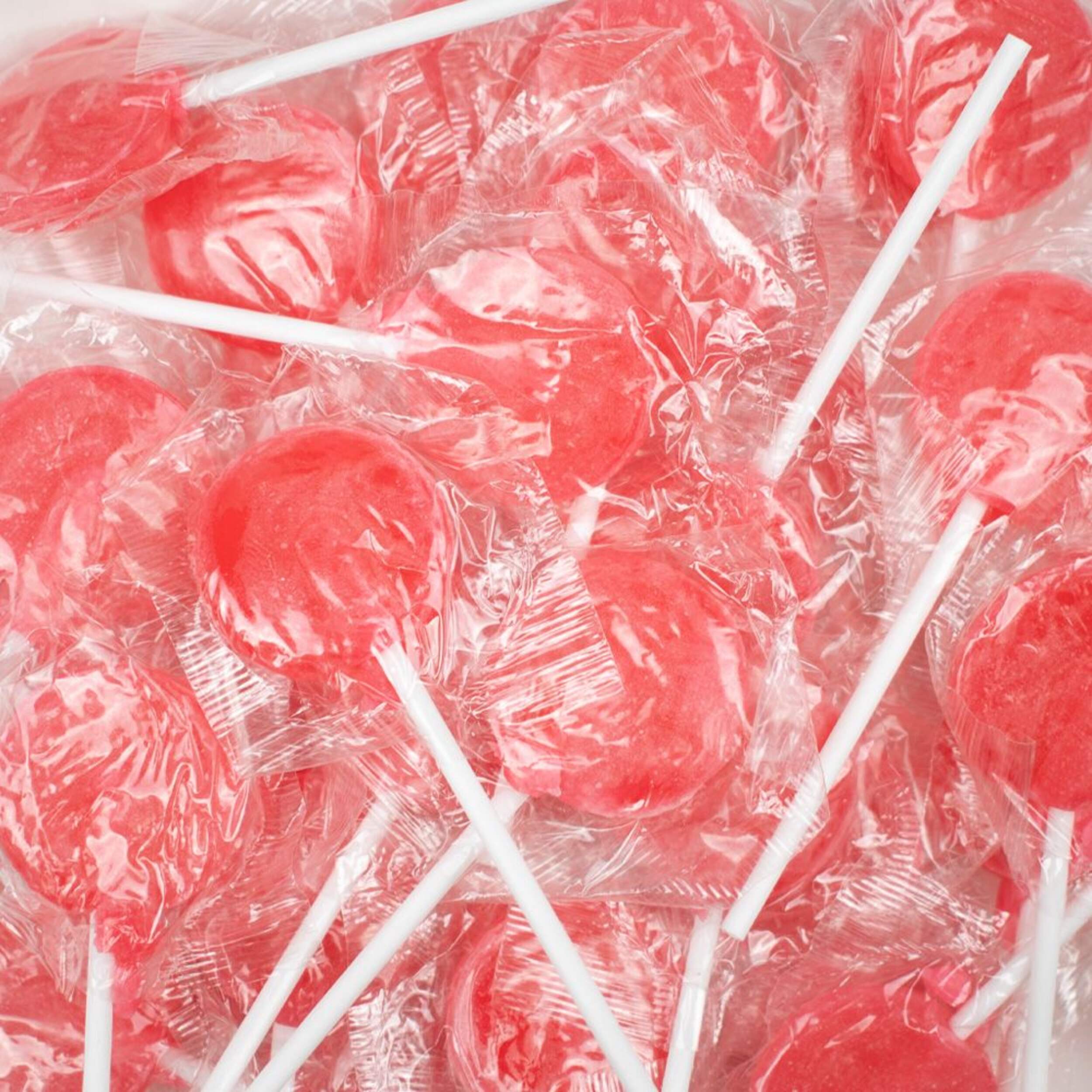 Flat Pink Lollipops, 320-g CloseUp