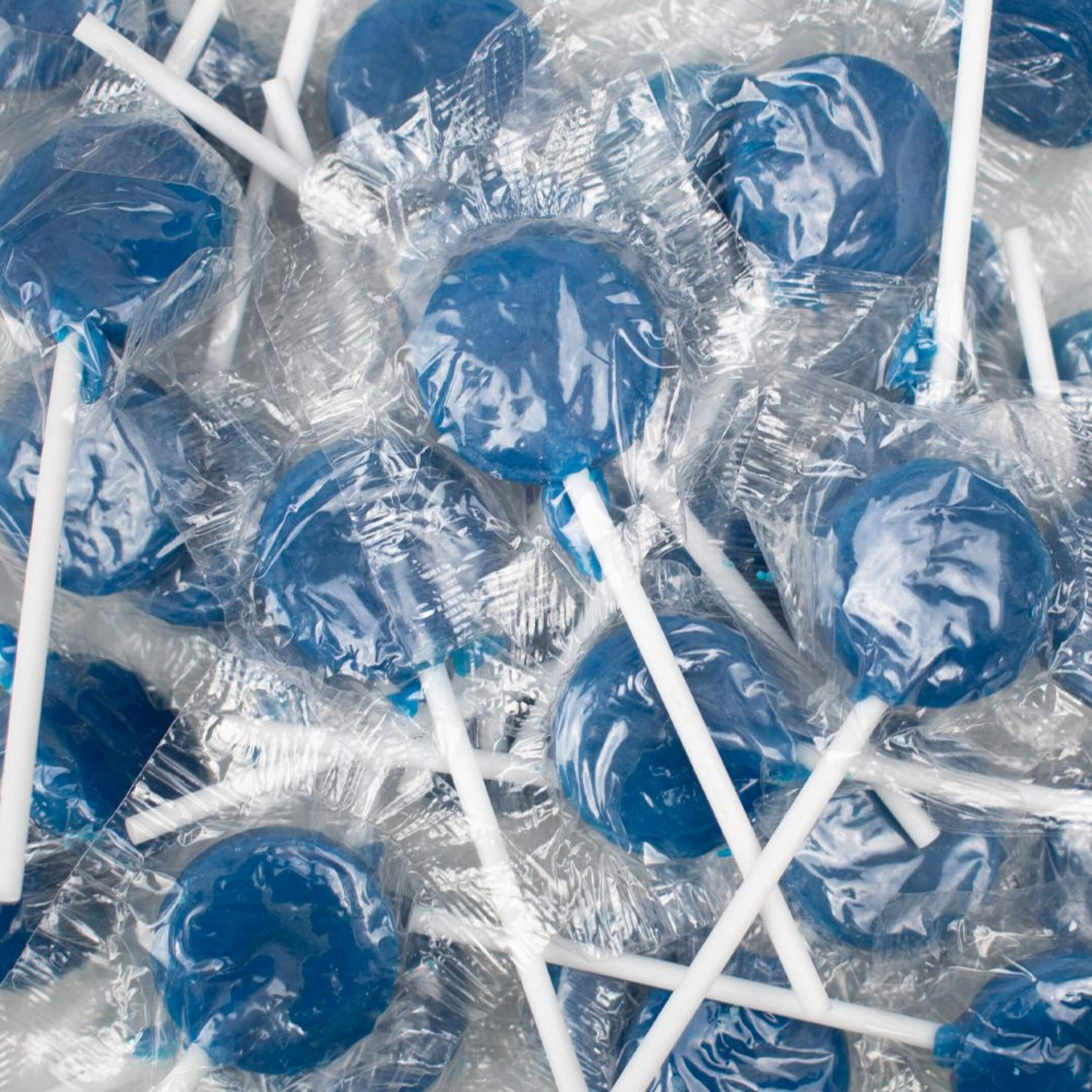 Flat Dark Blue Lollipops, 320-g CloseUp