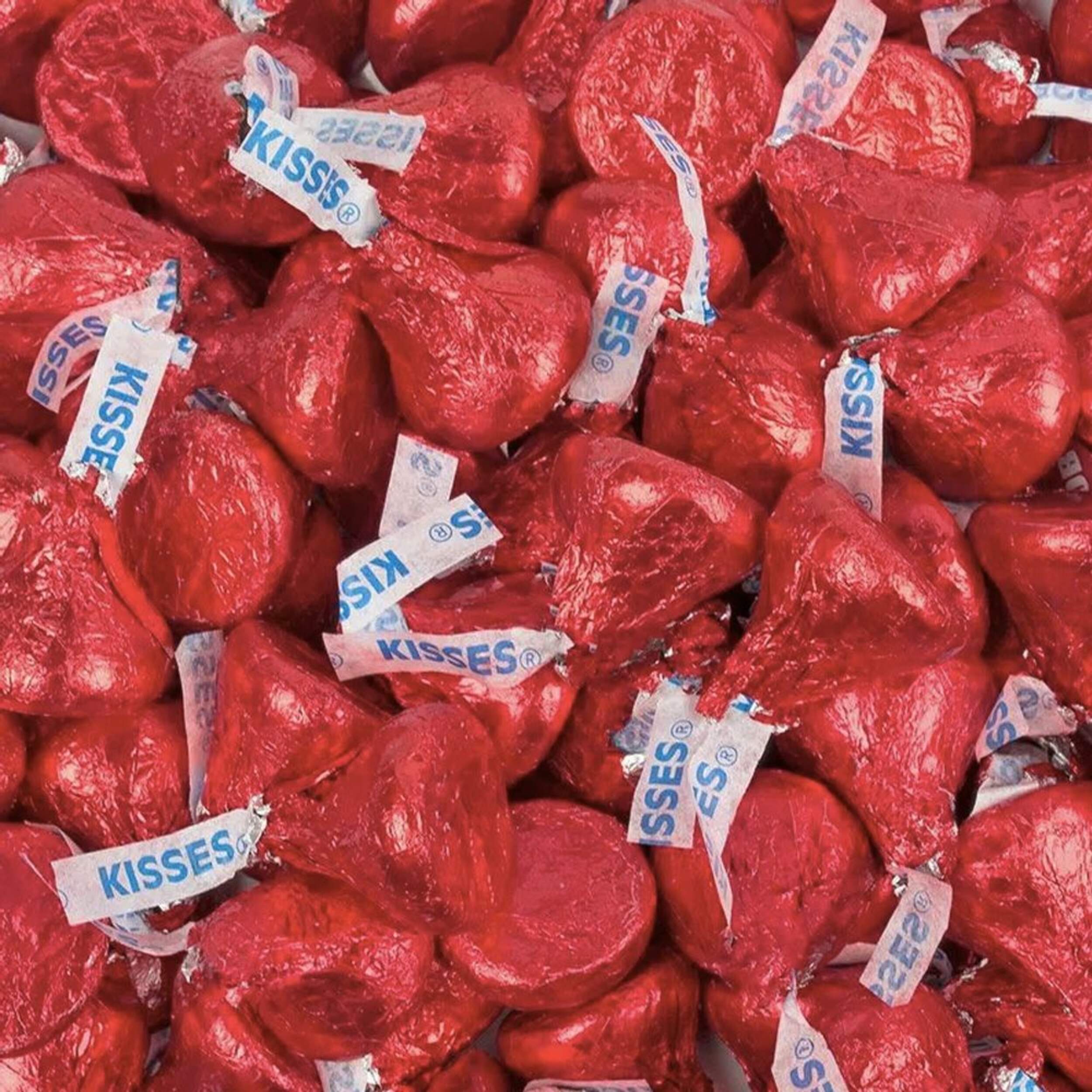 Friandise au chocolat au lait Hershey's Kisses, aluminium rouge, 226 g CloseUp