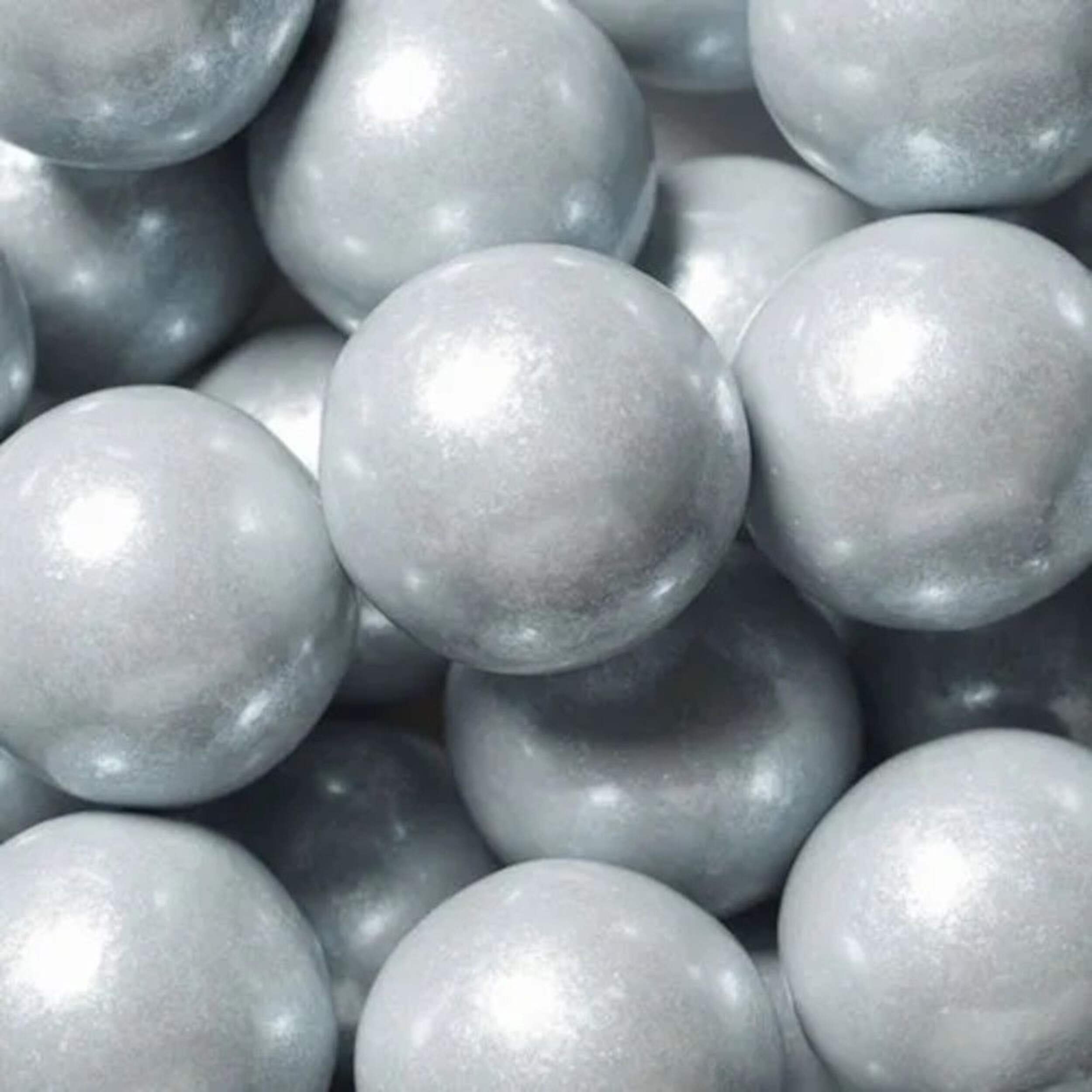 Just Candy Silver Gumballs, 396-g CloseUp