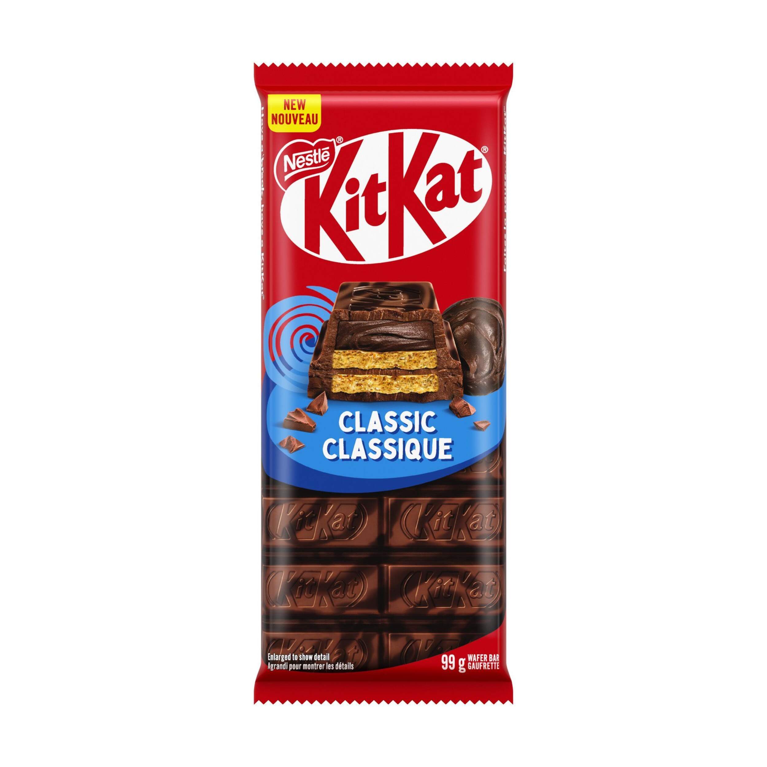 Nestle Kit Kat Classic Tablet  99-g Milk Chocolate Bar Front_Flat