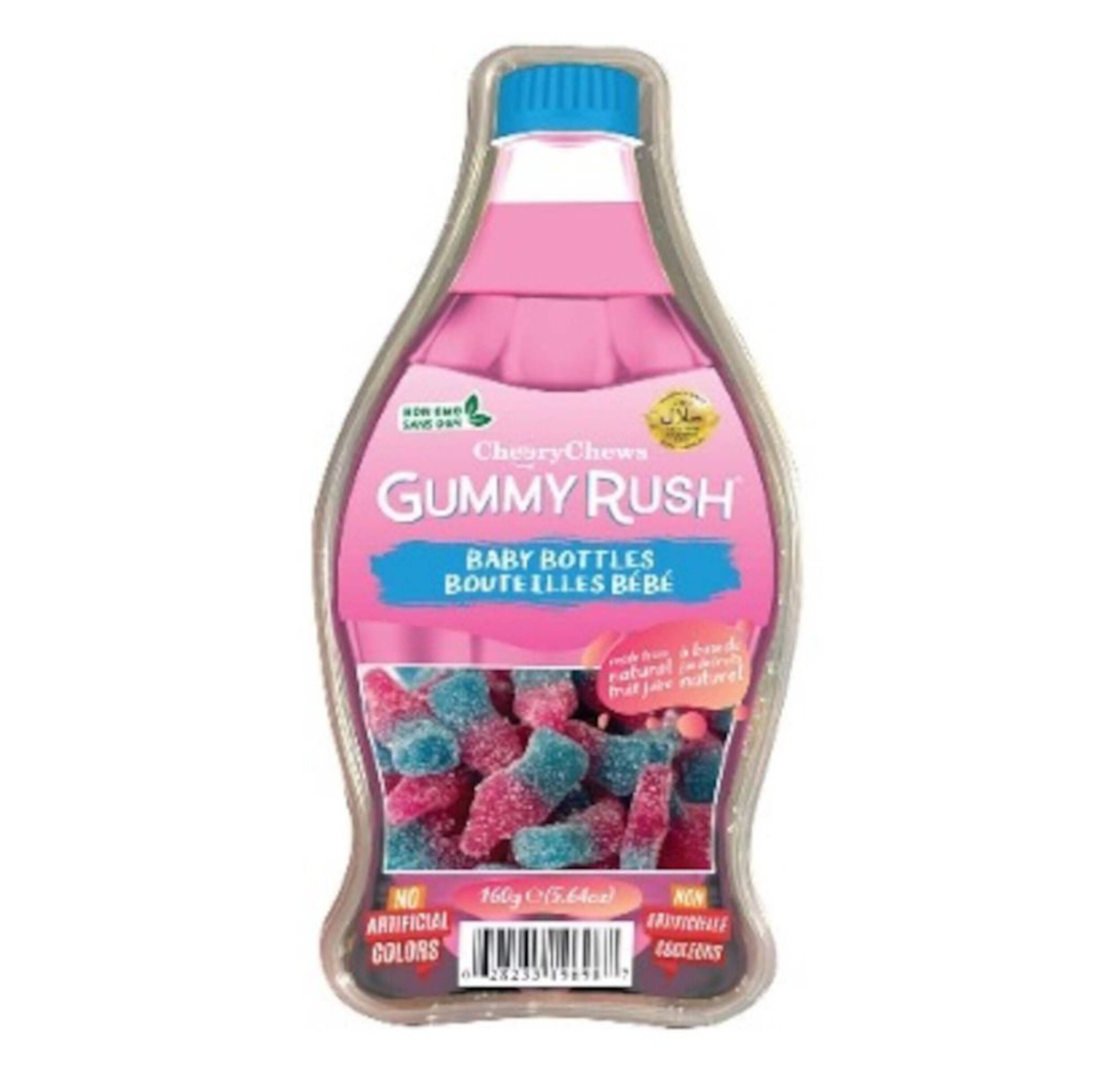 Bonbons biberons Cheery Chews Gummy Rush, 160 g Front_Flat