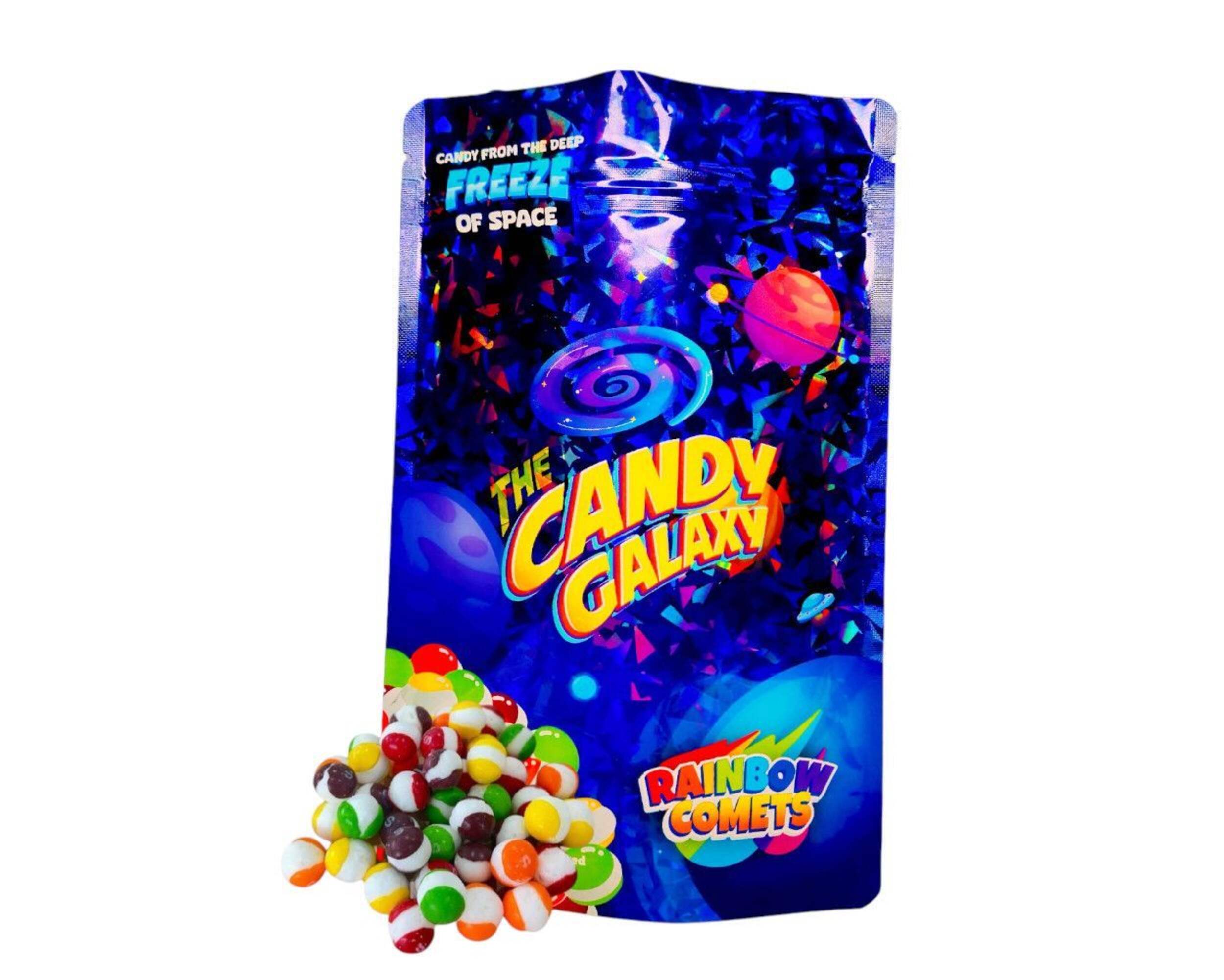 Freeze-Dried Candy for Parties, Rainbow Comets, 120-g Composite_or_Mixed