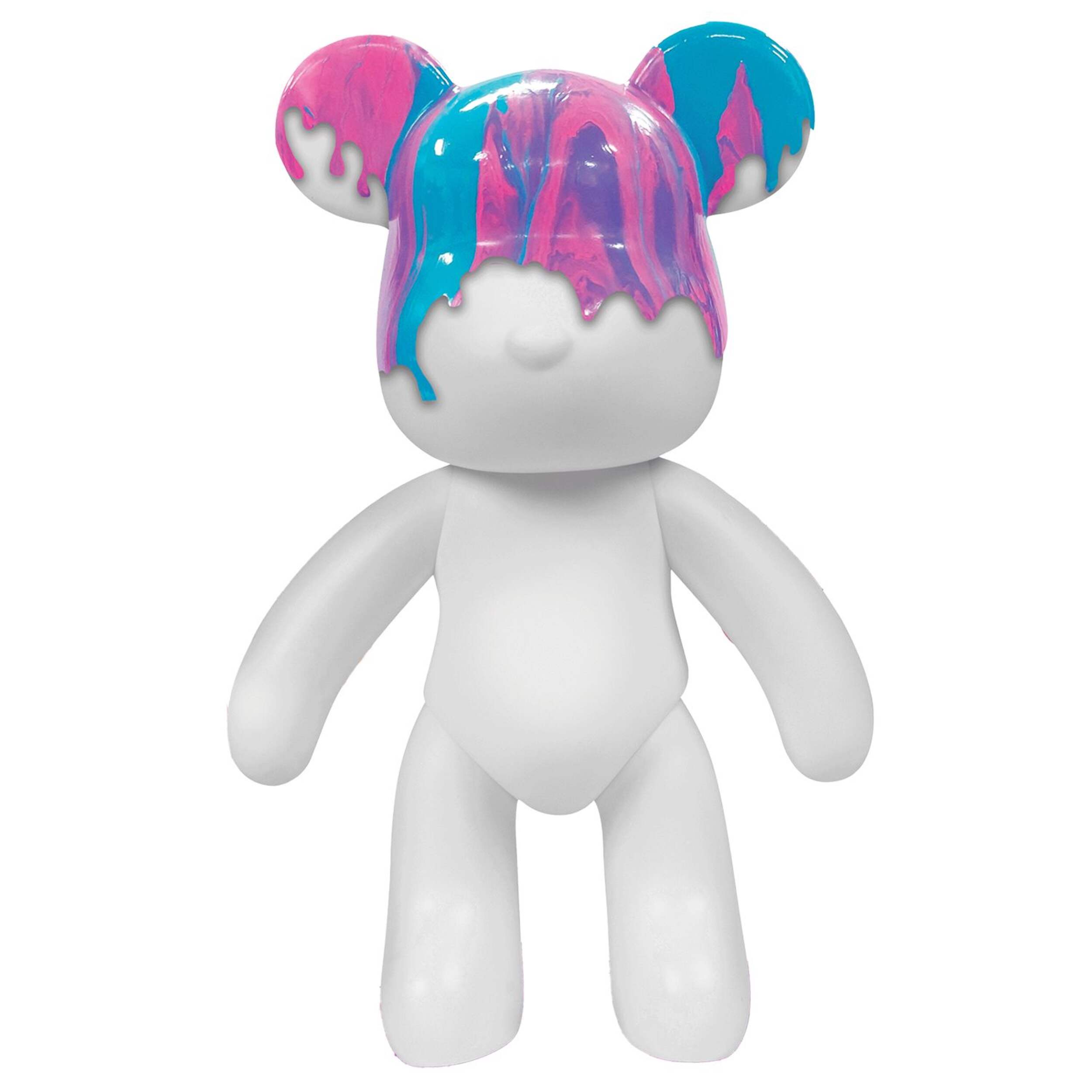 DIY Customizable Painting Bear, 7-in/18-cm, for Arts & Crafts/Birthday Favour Front_Flat