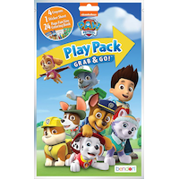 Nickelodeon PAW Patrol Colouring & Activity Book with Crayons & Stickers, Black/White, 24 Pages, Ages 4+, for Arts & Crafts/Birthday Favour Front_Flat
