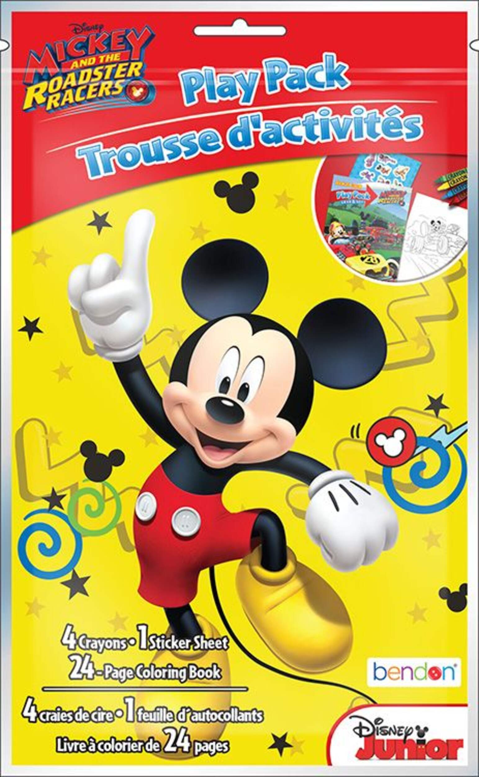 Ensemble de jeu Mickey Mouse Grab & Go, paq. 30 Front_Flat