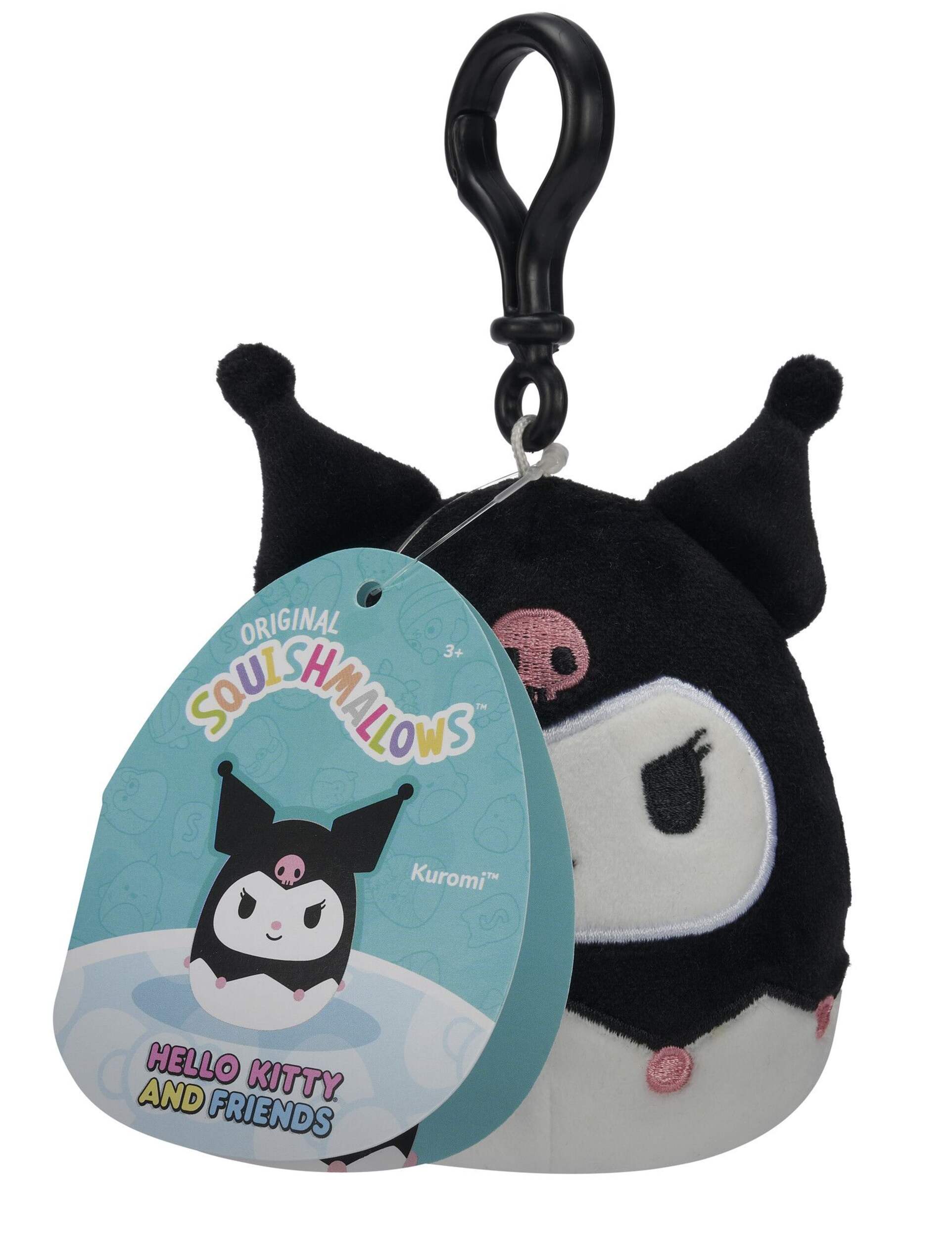 Squishmallow Hello Kitty Plush Clip-On Keychain Front_Flat