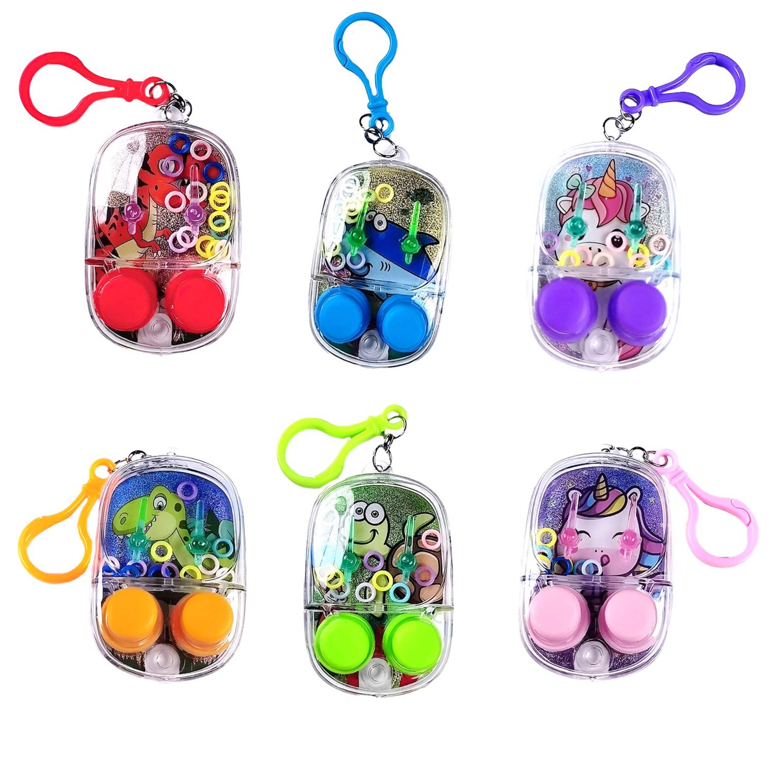 Aqua Ring Game Mini Bag Clip, Assorted Composite_or_Mixed