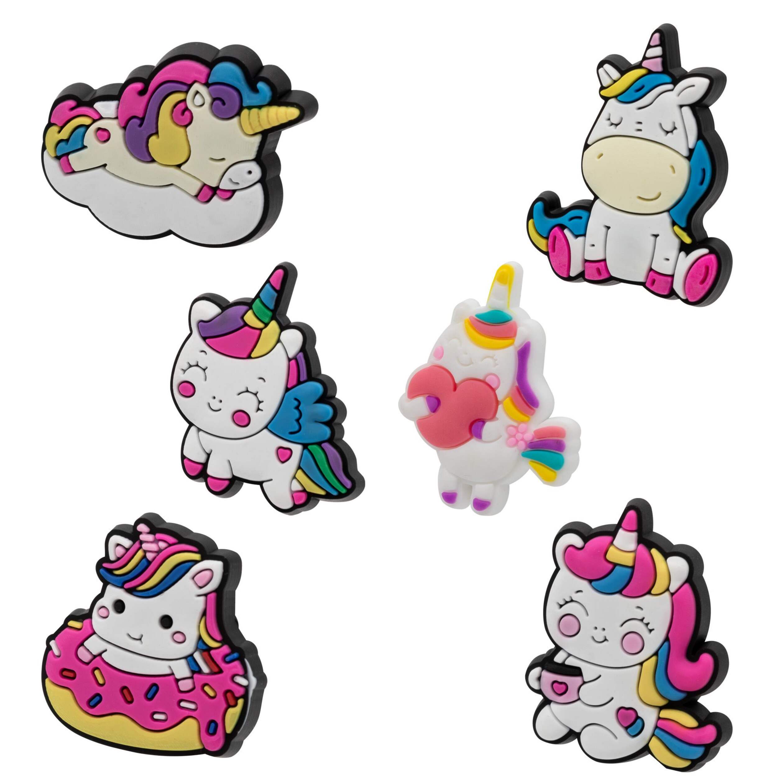 Merangue Unicorn Shoe Charm, 6-pk Composite_or_Mixed