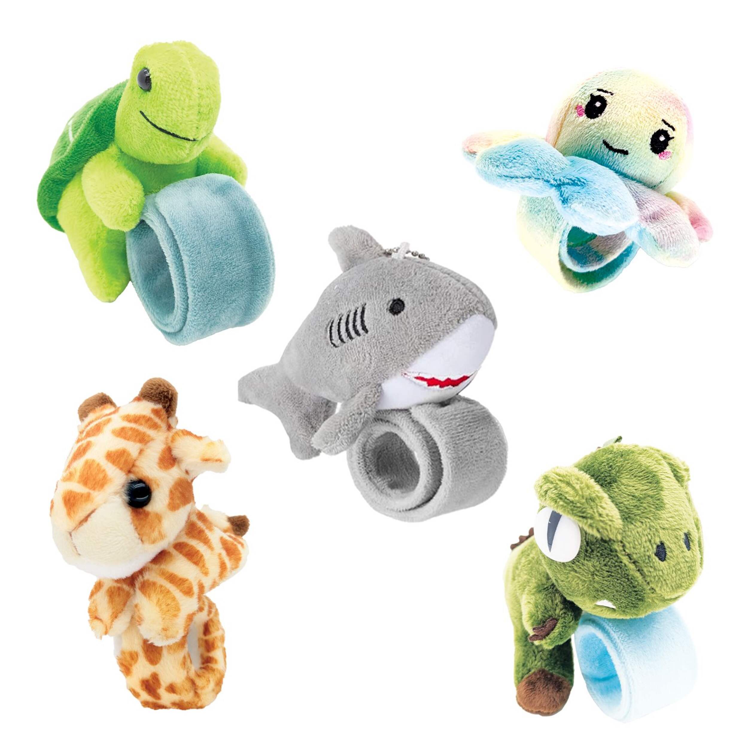 Bracelet claqueur animal peluche, choix variés, taille unique, accessoire prêt-à-porter idéal pour les cadeaux-surprises de fête Composite_or_Mixed